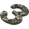 Polish Pottery House Number THREE (3) 4-inch Classic Black And White UNIKAT
