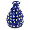 Polish Pottery House Shaped Candle Holder 5&quot; Blue Eyed Peacock