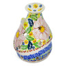 Polish Pottery House Shaped Candle Holder 5&quot; Pink Delight