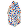 Polish Pottery House Shaped Candle Holder 6&quot; Polka Dot Frenzy