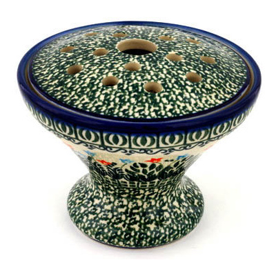 Polish Pottery Ikebana Vase 6&quot; Dancing Tulips