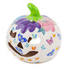 Polish Pottery Jack O Lantern Candle Holder 5&quot; Bundles Of Spring UNIKAT