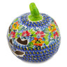 Polish Pottery Jack O Lantern Candle Holder 5&quot; Spring Is Coming UNIKAT