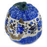 Polish Pottery Jack O Lantern Candle Holder 6&quot; Midnights