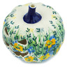 Polish Pottery Jack O Lantern Candle Holder 6&quot; Serenity UNIKAT