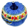 Polish Pottery Jack O Lantern Candle Holder 7&quot; Fall Vibes