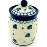 Polish Pottery Jar with Lid 4&quot; Blueberry Stars