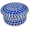 Polish Pottery Jar with Lid 4&quot; Dandy Dots UNIKAT