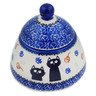 Polish Pottery Jar with Lid 4&quot; Daydreaming Kittens