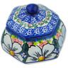Polish Pottery Jar with Lid 4&quot; Floral Dream UNIKAT