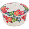 Polish Pottery Jar with Lid 4&quot; In The Rose Garden