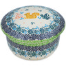 Polish Pottery Jar with Lid 4&quot; Nuts About You UNIKAT