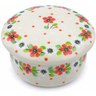 Polish Pottery Jar with Lid 4&quot; Poppy Flower