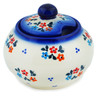 Polish Pottery Jar with Lid 4&quot; Sweet Clusters UNIKAT