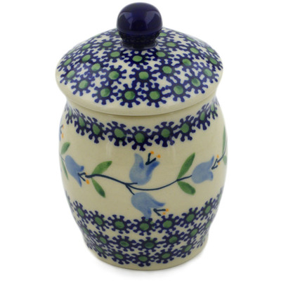 Polish Pottery Jar with Lid 4&quot; Sweet Dreams