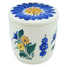 faience Jar with Lid 5&quot; Fleeting Moment