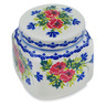Polish Pottery Jar with Lid 5&quot; Floral Company