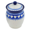 Polish Pottery Jar with Lid 5&quot; Light Hearted