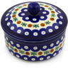 Polish Pottery Jar with Lid 5" Mosquito