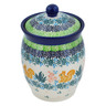 Polish Pottery Jar with Lid 5&quot; Nuts About You UNIKAT