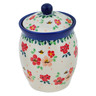 Polish Pottery Jar with Lid 5&quot; Pink Divinity UNIKAT