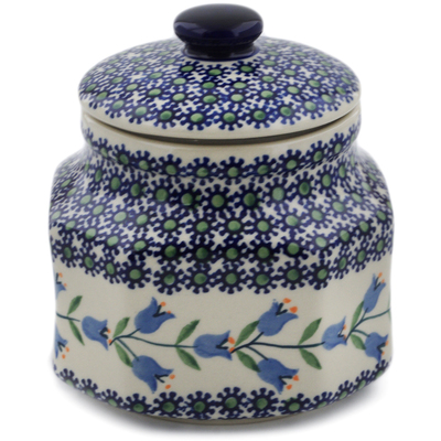 Polish Pottery Jar with Lid 5&quot; Sweet Dreams