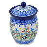 Polish Pottery Jar with Lid 5&quot; UNIKAT