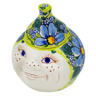 Polish Pottery Jar with Lid 6&quot; Beautiful Dream UNIKAT