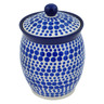 Polish Pottery Jar with Lid 6&quot; Dandy Dots UNIKAT