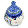 Polish Pottery Jar with Lid 6&quot; Floral Dream UNIKAT