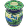 Polish Pottery Jar with Lid 6&quot; Garden Delight UNIKAT