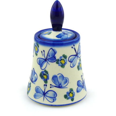 Polish Pottery Jar with Lid 6"