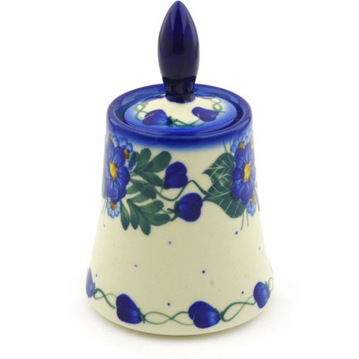 Polish Pottery Jar with Lid 6"