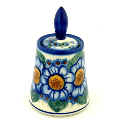 Polish Pottery Jar with Lid 6"