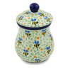 Polish Pottery Jar with Lid 6&quot; Honey Bee