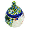Polish Pottery Jar with Lid 6&quot; Magical Spring UNIKAT