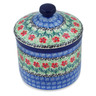 Polish Pottery Jar with Lid 6&quot; Maraschino
