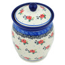 Polish Pottery Jar with Lid 6&quot; Pasadena Delight