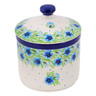 Polish Pottery Jar with Lid 6&quot; Springing Into Spring UNIKAT