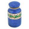 Polish Pottery Jar with Lid 7&quot; Blooming Rowan