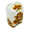 faience Jar with Lid 7&quot; Brown Tree