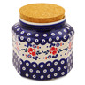 Polish Pottery Jar with Lid 7&quot; Burst Of Berries