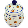 Polish Pottery Jar with Lid 7&quot; Country Apple
