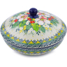 Polish Pottery Jar with Lid 7&quot; Country Boutique UNIKAT