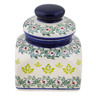 Polish Pottery Jar with Lid 7"
