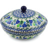 Polish Pottery Jar with Lid 7&quot; Limeberry