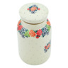 Polish Pottery Jar with Lid 7&quot; Spring&#039;s Arrival