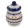 Polish Pottery Jar with Lid 8&quot; Amarillo