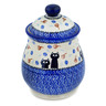 Polish Pottery Jar with Lid 8&quot; Daydreaming Kittens