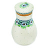 Polish Pottery Jar with Lid 8&quot; Green Flora